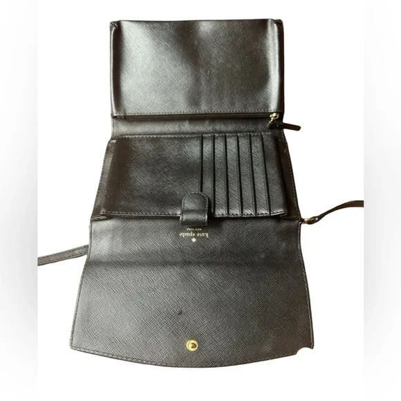 Kate Spade Laurel Way Winni Saffiano Leather Crossbody Clutch Wallet. - Picture 3 of 12